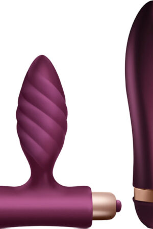 CLIMAXIMUM - DESIRE KIT TWISTED VIBRATOR + ANAL PLUG