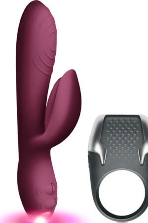 CLIMAXIMUM - LAMOUR KIT RABBIT VIBRATOR + LED COCK RING
