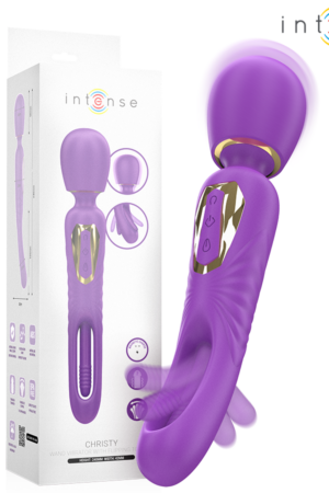 INTENSE - CHRISTY VIBRATING WAND WITH FLIPPING TONGUE