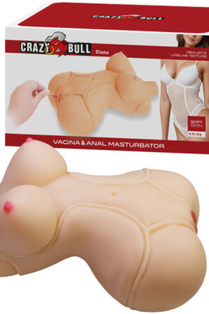 CRAZY BULL - DIANA REALISTIC FEMALE TORSO VAGINA AND ANAL 5 KG