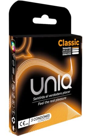 UNIQ - CLASSIC LATEX FREE CONDOMS 3 UNITS