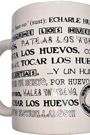 DIABLO PICANTE - WHITE MUG WITH BALLS SYNONYMS 370 ML