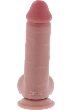 GET REAL - PENE REALÍSTICO DELUXE CON TESTÍCULOS EXTRA GRUESO 20 CM