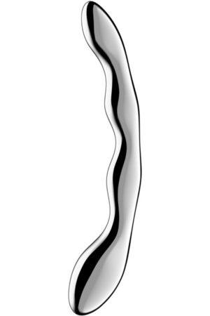SATISFYER - COSMIC CREST 2 STAINLESS STEEL DOUBLE-ENDED DILDO