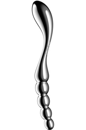 SATISFYER - STAR FORCE 1 STAINLESS STEEL DOUBLE-ENDED DILDO