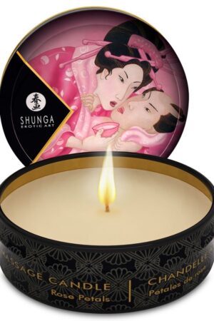 SHUNGA - MINI CARESS BY CANDLELIGHT DISPLAY MASSAGE CANDLES 24 UNITS