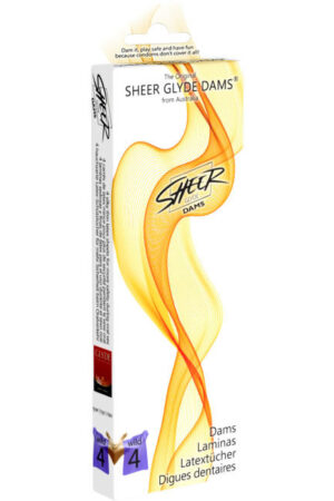 SHEER GLYDE - DAMS LAMINAS LATEX ORAL SEX WILD BLACKBERRIES