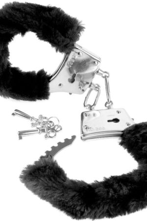 FETISH FANTASY SERIES - FURRY CUFFS BLACK