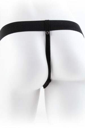 FETISH FANTASY SERIES - SERIES 9 HOLLOW STRAP-ON WITH BALLS 22.9CM FLESH