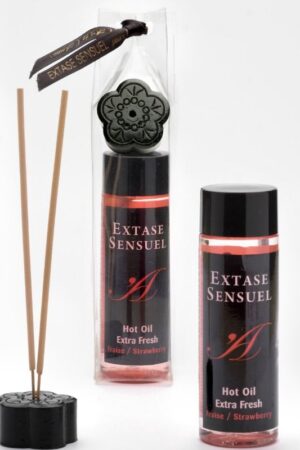 EXTASE SENSUAL - MASSAGE OIL WITH EXTRA FRESH STRAWBERRY EFFECT 100 ML