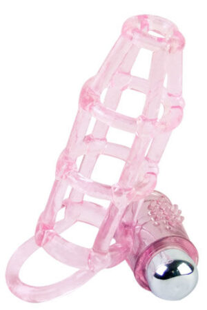 BAILE - SWEET 10 RITMOS FUNDA Y ANILLO SILICONA PARA EL PENE ROSA