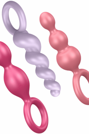 SATISFYER - ANAL PLUGS SET 3 PCS TRICOLOR