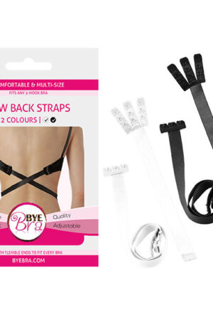 BYE-BRA - OPEN BACK BRA ADAPTER BLACK & WHITE