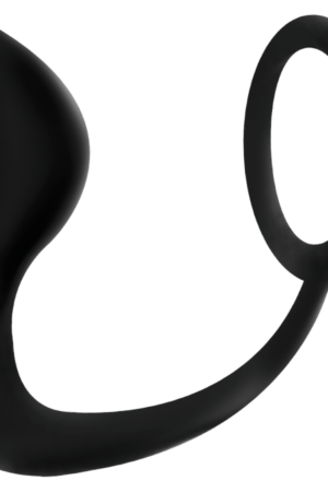 ADDICTED TOYS - PLUG ANAL CON ANILLO PENE NEGRO