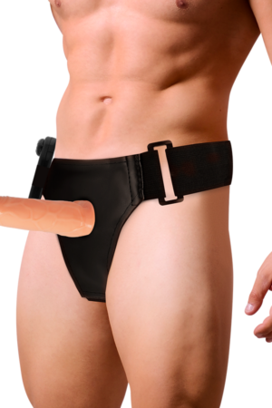 HARNESS ATTRACTION - WILLIAN HOLLOW RNES WITH VIBRATOR 17 CM -O- 4.5 CM