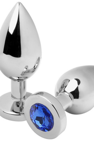 METAL HARD - ANAL PLUG DIAMOND BLUE SMALL 5.71CM