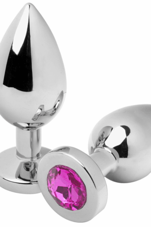 METAL HARD - ANAL PLUG DIAMOND PINK SMALL 5.71CM