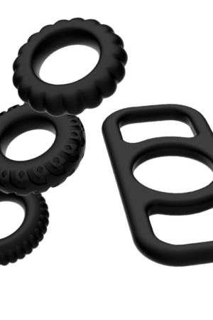 ADDICTED TOYS - SET 4 ANILLOS SILICONA PARA EL PENE