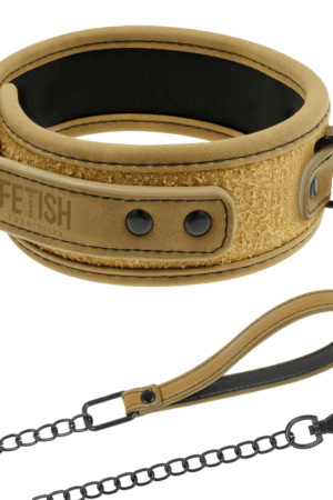 FETISH SUBMISSIVE ORIGEN - NEOPRENE LINED NECKLACE WITH CHAIN