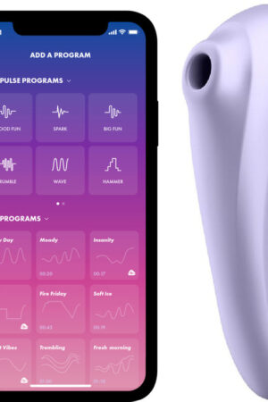 SATISFYER - DUAL PLEASURE AIR PULSE VIBRATOR MAUVE