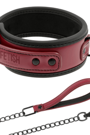 FETISH SUBMISSIVE DARK ROOM - NEOPRENE LINING CHAIN NECKLACE